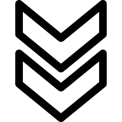 This is an image of an downwards facing arrow